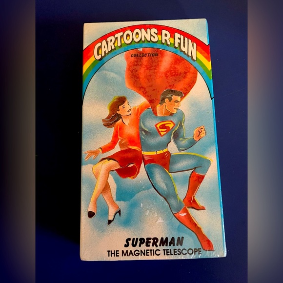 Superman 1989 VHS Cartoons R Fun Tape - Picture 1 of 2